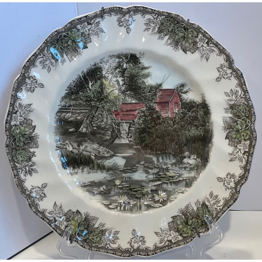 Johnson Brothers Friendly Village 9.75" Dinner Plates Set of 3 Vintage England - Picture 3 of 16